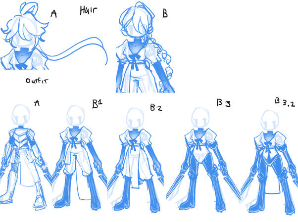 oc development sketches (2023)