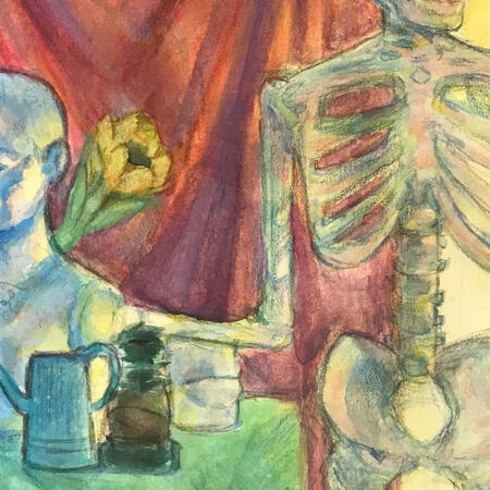 gouache + color pencil study (2024)